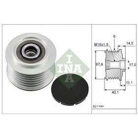 Resim Ina 535005210 Alternator Kasnagi 021903119h 021903119k 074903025s 