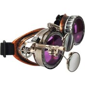 Resim Suntek Moda Steampunk Gözlük Oküler Büyüteç Fotoğraf Mor Çok Renkli 