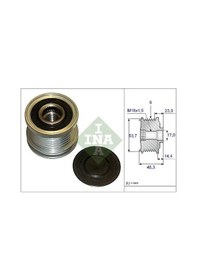 Resim Ina 535020410 Alternator Kasnagi 1202236 1204291 1204643 