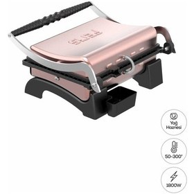 Resim Feris FT3011 1800 W 12 Dilim Sanayi Döküm Tipi Tost Makinesi 