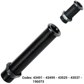 Resim Nuova Rade Thru-hull Stand. Flange, 1",ınt.ø25mm, L155mm, Black 