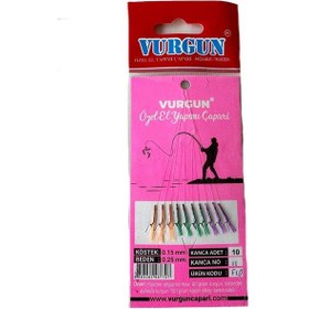 Resim Vurgun 80gr 10 İğneli Üç Renkli Renkli Organze Çapari 