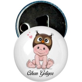 Resim Famous Bebek Şekeri Magnet Bebek Mevlüt Hediyelik Isimli Kapak Açacak (239797774) 