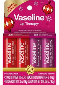 Resim Vaseline Lip Therapy Holiday Edition Nemlendirici Dudak Bakım Stick Seti 4x4.8gr 