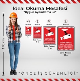 Resim isgtabelam 35x50cm/fosforluDekota/Bu Apartman 7/24 Sesli Ve Görüntülü Olarak Kayıt Altına Alınmaktadır/v1-1 