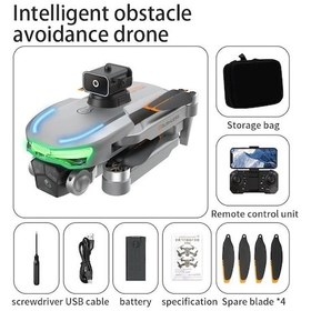 Resim A17 Drone, Katlanabilir, Akıllı 4k Kameralı,360 Derece Roll, Havada Sabitlemeli Yüksek Hızlı Drone -1446 