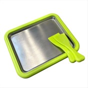 Resim Empoorlium Paslanmaz Çelik Dondurulmuş Yoğurt Makinesi, 2 Spatulalı Anında Yuvarlanan Buzlu Yoğurt Makinesi, Dondurma Meyve Şerbeti Yeşil (Yurt Dışından) 