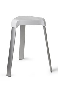 Resim Prima Nova Paslanmaz Alüminyum Banyo Mutfak Taburesi - Beyaz (120 KG Kapasite) 