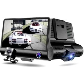 Resim Explosion1 3 Kameralar Lens 4.0 Inç Araba Dvr Kamera Kaydedici Fhd 1080P Gece Vizyon Dash Cam Destek Dikiz Kamera (Yurt Dışından) 