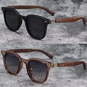 Resim 2 adet Vintage Kare Gözlük, Unisex Moda Dekoratif Gözlük, Ahşap Desenli Kolu, Plastik Lens ve Çerçeve - Erkekler ve Kadınlar için Şık Günlük Aksesuar, Moda Aksesuarı | Retro Moda Gözlükleri | Hafif Gözlükler 