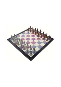 Resim Gifthome Metal Satranç Takımı - Seti orta ispanyol antik Taş Ve M 