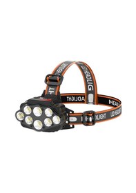 Resim Springsun Kafa Feneri El Feneri 8 Led Parlak Usb Şarj Edilebilir Kafa Feneri 2 Pil İle 4 Işık Modu Su Geçirmez Kafa Lambası Açık Hava Koşu Kamp Bisiklet Diğer 