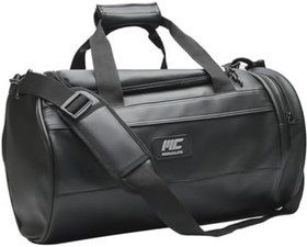 Resim MuscleCloth Elite Duffel Bag Silindir Spor Çanta Siyah 