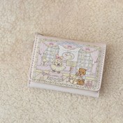 Resim 1 adet Sevimli Ayı ve Tavşan Tasarımı Cüzdan - Katlanabilir Taşınabilir Kısa Madeni Para Cüzdanı, Pembe Çiçek ve Kalp Desenleri, Sentetik Kadınlar İçin, Günlük Aksesuar | Eğlenceli Tasarım | Sentetik Cüzdan, Sevimli Cüzdan 