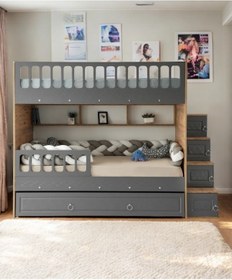 Resim Kardelen Mdf Çelik Profilli Yavrulu Ranza Ac M1 