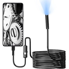 Resim Aumotop Işıklı Endoskop Kamera, 8 Ayarlanabilir Led Işıklı K22339b-1 