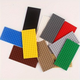 Resim 5 adet Bulmaca Blok Taban Plakası - 8x16 Gençlerin Tuğla Seti, Yaratıcı DIY Yapım Oyuncak Aksesuarları, Yapı Duvar Oyuncakları Halloween/Şükran Günü/Noel Hediyesi Paskalya Hediyesi 