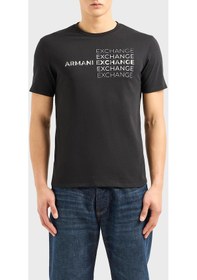 Resim Armani Exchange Erkek T Shirt 3dztac Zj9tz 1200 Siyah 