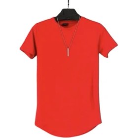 Resim Amor Man Oval Etek Dar Kesim Ter Tutmayan Pamuk Outdoor Erkek Spor T-shirt 
