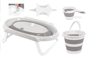 Resim TommyBaby Katlanır Küvet Seti 4 lü Set Banyo Seti 