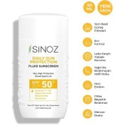 Resim Sinoz Spf50 Günlük Kullanım Sıvı Yüz Güneş Kremi 50ml 
