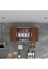 Resim Kenzlife hazır mutfak honnor22 cvz 060*120*22 mutfak banyo dolabı kapaklı raflı 