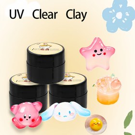 Resim 50g/100g 3D Sert Reçine Doldurulmuş Kil, DIY Malzeme Heykel El Sanatları için, Dayanıklı Kokusuz Jel, Şeffaf Yapı Jeli 