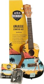 Resim Elvis Blue Hawaii Concert Ukulele Eğitim Seti 