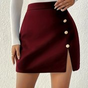 Resim Kadın Şık Etek - Ofisten Partiye Şık Kıyafet, Vücuda Oturan Kesim, Düğme Detaylı, Tüm Sezonluk Resmi & Günlük Giyim - Günlük & Özel Günler İçin Kadın Giyim, Kadın Eteği, Şık Kadın Eteği, Kadın Yazlık Eteği, kadın uzun etek, vintage etek, kadın etek, kadın şık etek, şık kadın etek, pileli etek 