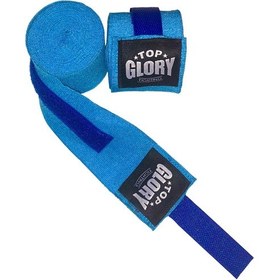 Resim Top Glory 2,5 Metre Kick Boks, Muay Thai, Boks El Bandajı Mavi 