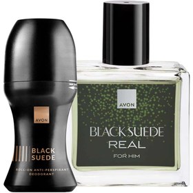 Resim Avon Black Suede Real Erkek Parfüm ve Rollon Paketi 
