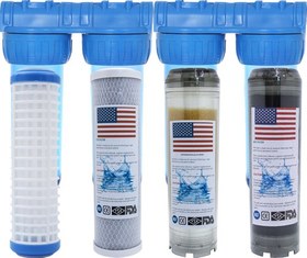 Resim Daire Ve Bina Girişi 4 Aşamalı Su Yumuşatma Cihazı (Yıkanabilir-Blok-Reçine-Gac Plus) 