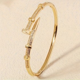 Resim 1 Adet Bohemian Yılan Zincir Bileklik Işıltılı Vurgularla - Kadınlar için Ayarlanabilir Açık Bangle, Günlük & Parti Takısı, Arkadaşlar İçin Mükemmel Tatil Düğün Hediyesi, Sofistike Mücevher, Parlak Altın Tonu Bitiş 