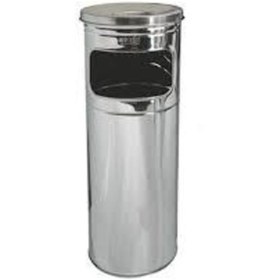 Resim Genel Markalar 2 Adet 15 Litre Çelik Ayaklı Kolon Küllük No:2 18×60 Cm Kül Tablası 