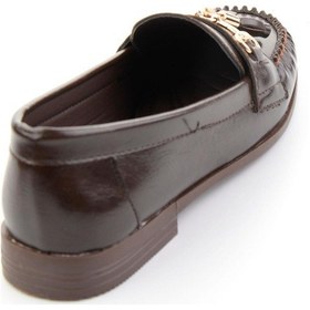 Resim Kahve Kadın Loafer Ayakkabı K01140006242 