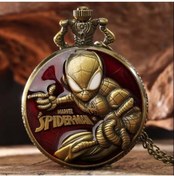 Resim Hediye Sahibi Kişiye Özel Marvel Quartz Steampunk Vintage Köstekli Saat 