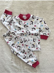 Resim Seçkinbebe Unicorn Kafalı Pijama Takımı Fuşya 