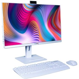 Resim Turbox TAx747 i3 6100 16GB Ram 512GB M.2 NVMe SSD 27 inç Bluetooth Webcam Pivot Beyaz All In One Bilgisayar 