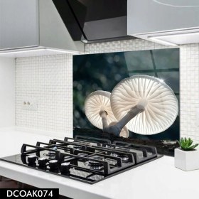 Resim Olinpa Cam Ocak Arkası Koruyucu | Mantar Desenli 