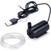 Resim Ipoearthu USB Dalgıç Pompa 1m Kablo Dc Düşük Voltajlı Ultra Sessiz Mini Küçük Su Pompası 5V Akvaryum Için Dalgıç Pompa (Yurt Dışından) 