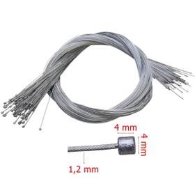 Resim Genel Markalar Bisiklet Vites Teli İç 205 Cm (1,2 Mm) Arpa Başlı 