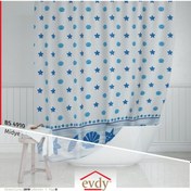Resim Evdy Duş Perdesi 4910 Midye Çift Kanat 
