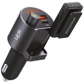 Resim Linktech Car Rf12 Fm Transmitter 38w Pd Qc3.0 Lcd Ekran Usb+type-c 