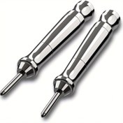 Resim 2 adet 11.43 cm Otomatik Merkez Delme Aleti, Süper Güçlü Merkez Delme Aleti, Baharlı Delme Aleti, Ayarlanabilir Darbe Yay Yüklemeli Merkez Damgalama Aracı, Metal, Seramik Karolar Gibi Malzemelerde Kullanılabilir 