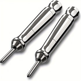 Resim 2 adet 11.43 cm Otomatik Merkez Delme Aleti, Süper Güçlü Merkez Delme Aleti, Baharlı Delme Aleti, Ayarlanabilir Darbe Yay Yüklemeli Merkez Damgalama Aracı, Metal, Seramik Karolar Gibi Malzemelerde Kullanılabilir 