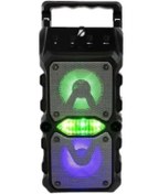 Resim Techno Stock Taşınabilir Kablosuz Bluetooth Hoparlör Uzun Pil Ömrü Led Işıklı 