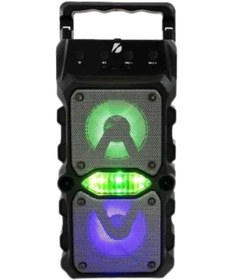 Resim Techno Stock Taşınabilir Kablosuz Bluetooth Hoparlör Uzun Pil Ömrü Led Işıklı 