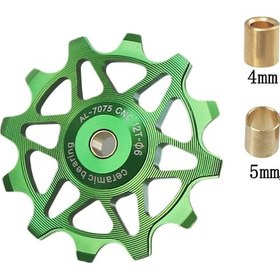 Resim Hombey Bisiklet Vites Sistemleri İçin Seramik Dişli Geri Vites Kolu, 14t Yeşil Metal Güdüm Rulmanı, Yol Ve Dağ Bisikletleri İçin Sıkıcı Vites Değişimi 