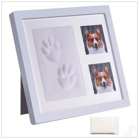 Resim Kedi Köpek Pati İzi Resim Çerçevesi, 27,5cm X 23,5cm 