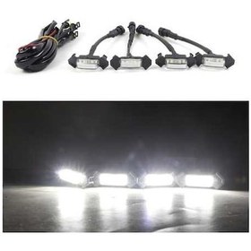 Resim Flybuy Otomobil Modifikasyon Led Kiti Izgara Işık Gündüz Farları Araba Aksesu Ky 1 Adet 